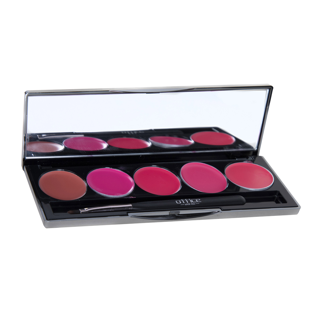 A perfect palette for mixing and matching lip colors to create custom looks